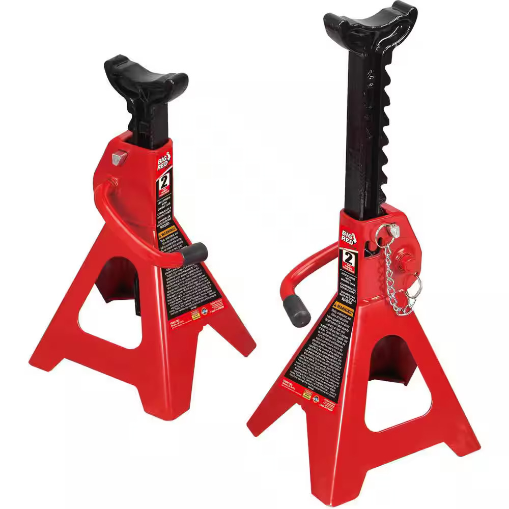 BULLSTRONG DOUBLE LOCK JACK STAND T42002C 2TONS