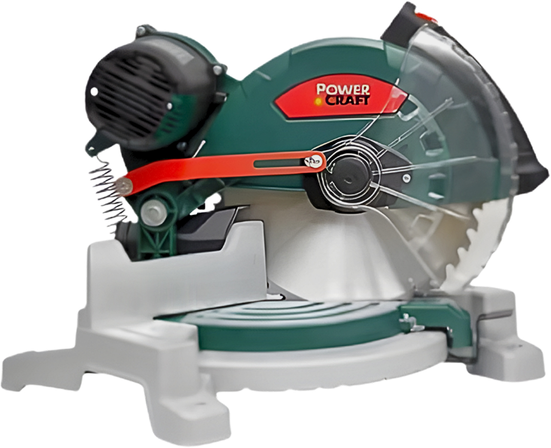 POWERCRAFT AC MITER SAW BELT DRIVEN PMS 18-255 BE+2 WOOD CSB PCCS250-100E 1800W