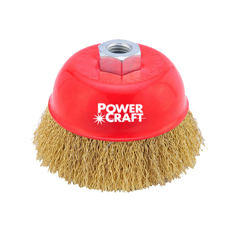POWERCRAFT CUP BRUSH CRIMPED WIRE PCCB100-16200