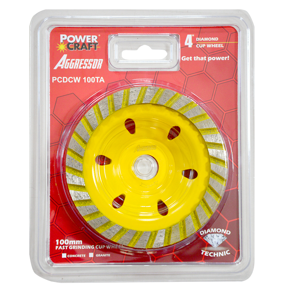 POWERCRAFT DIAMOND CUP GRINDING WHEEL PCDCW 100T