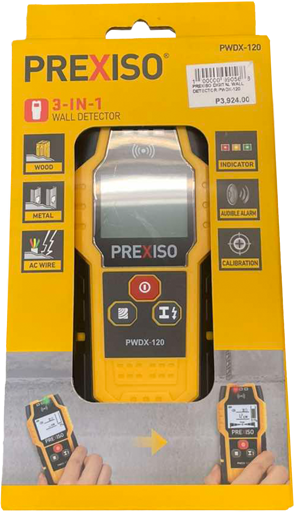 PREXISO DIGITAL WALL DETECTOR PWDX-120
